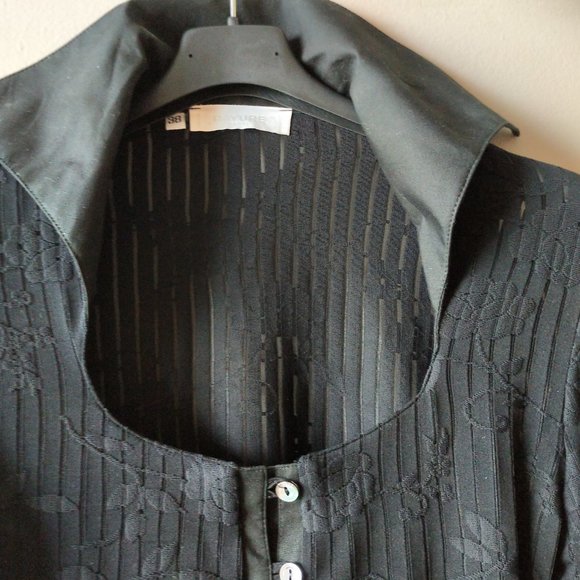 Rayure Paris - Black semi sheer blouse - Picture 10 of 11